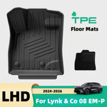 tapis sol voiture noir rayures verticales anti dérapant clips moderne tout temps