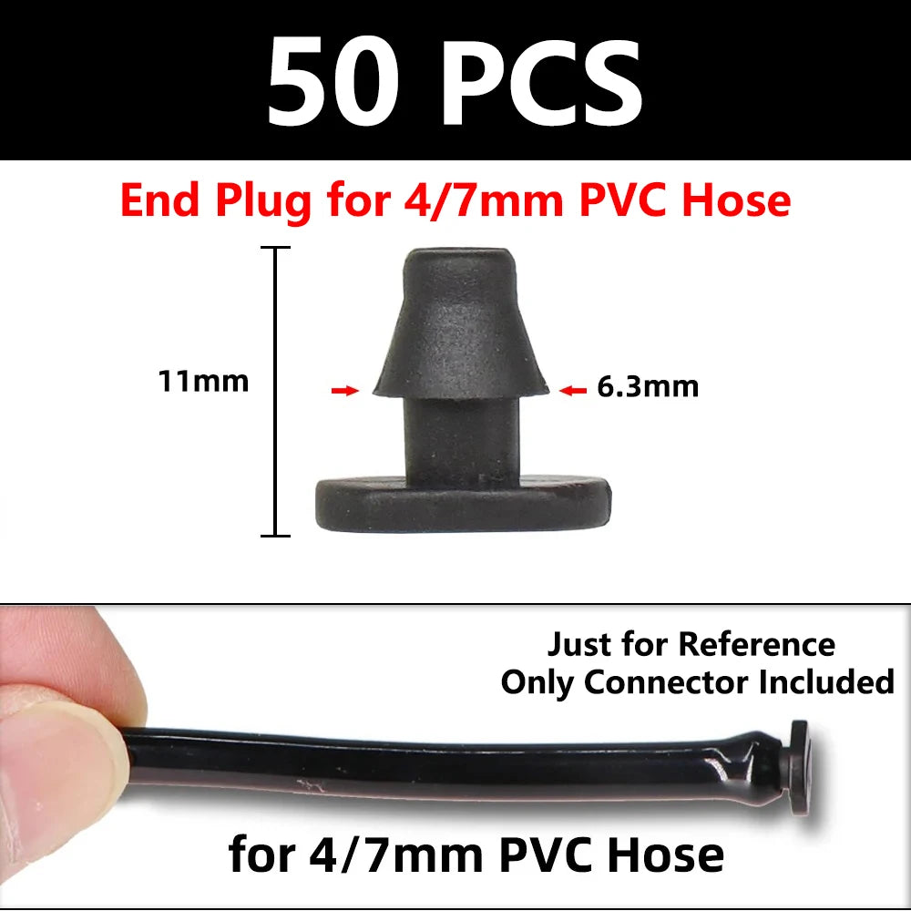 connecteurs irrigation tuyaux noir rainurés séparateurs d'eau jardin utilitaires 6mm 5.3mm 25mm