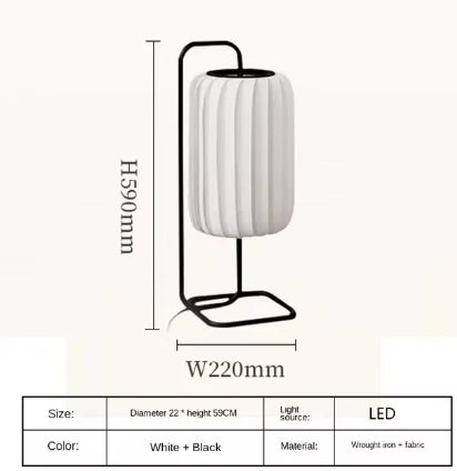 lampe suspendue tissu blanc moderne rayures verticales salon chambre coucher toucher interrupteur