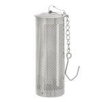 infuseur thé maille fine chaîne boucle moderne argenté filtre épices cuisine théière herbes thé