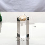 bougeoirs transparents modernes adhésifs bougie décoration mariage fête casa 5x5cm