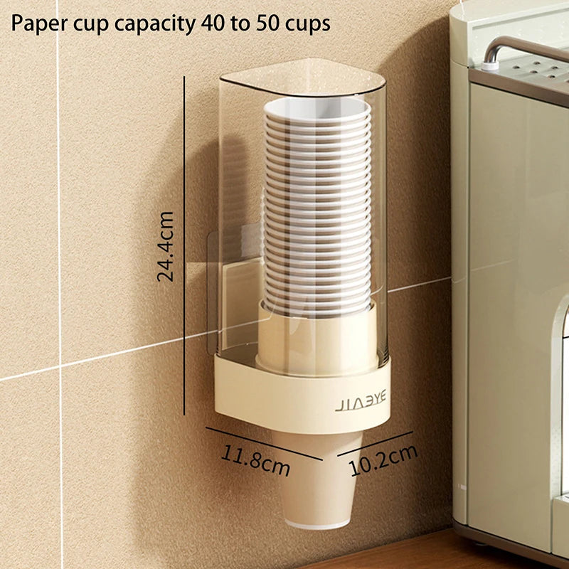 distributeur tasses papier adhésif moderne beige rouge tissé