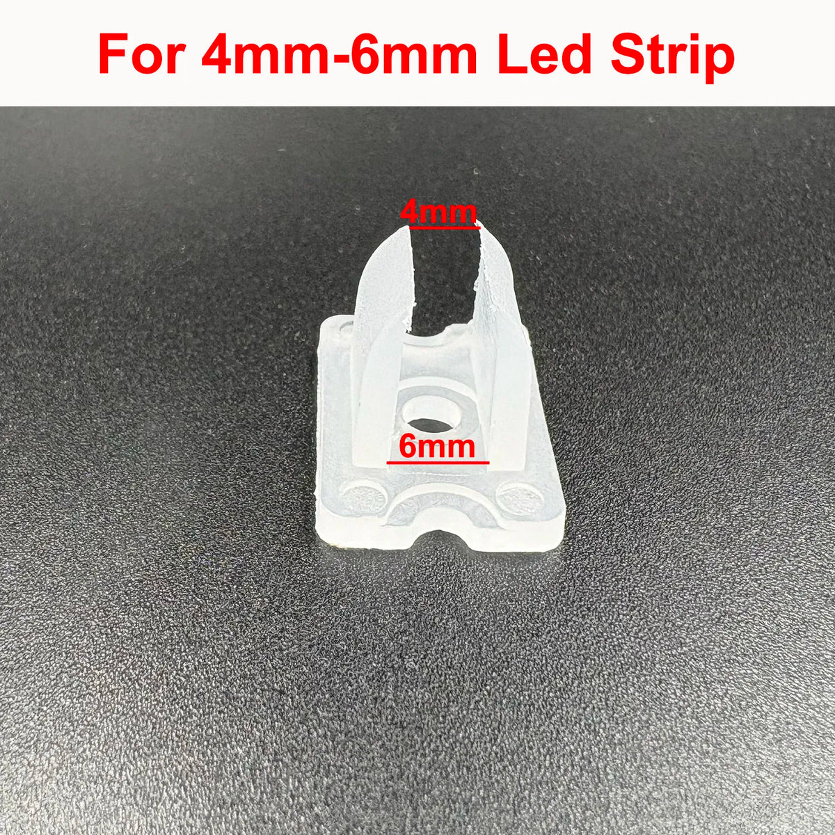 clips fixations rubans led transparents 4mm 6mm 6mm 10mm 10mm 13mm 13mm 16mm pratique