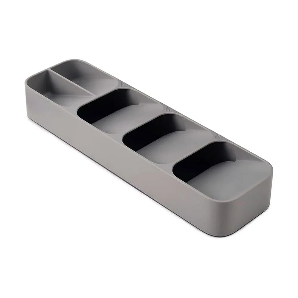 organisateur couverts gris moderne rangement vaisselle fourchettes cuillères couteaux respectueux environnement plat lisse