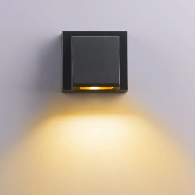applique murale led moderne noire géométrique 3000k 6500k certifiée rohs