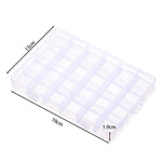 boîtes rangement transparentes 10 15 24 28 grilles clips modernes bijoux bricolage affichage storage