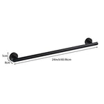 porte serviettes mural acier inoxydable or argent noir lisse moderne fixations vis serviette