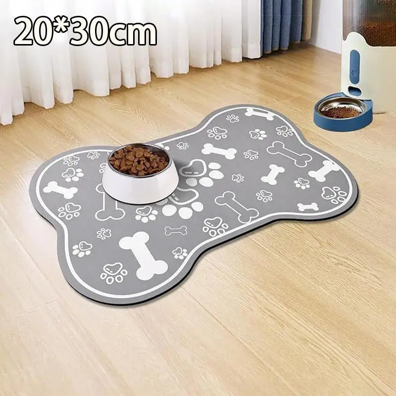 tapis animal motif os blanc texture douce moderne gris clair gris foncé absorbant rapide