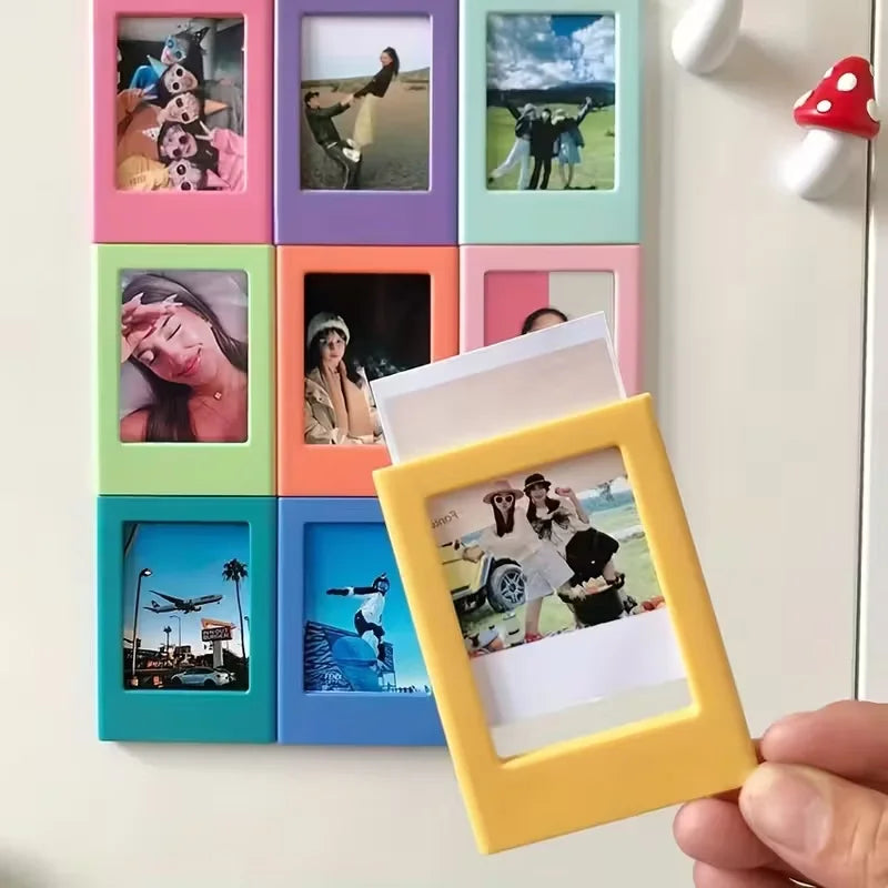 cadres photo magnétiques modernes couleurs vives portraits paysages animaux transparents intérieur festive
