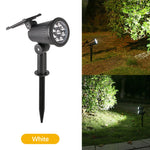 projecteurs solaires extérieurs led réglables jardin moderne jaune violet minimaliste