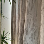 rideau gris clair moderne texture naturelle opaque salon chambre fenêtre polyester