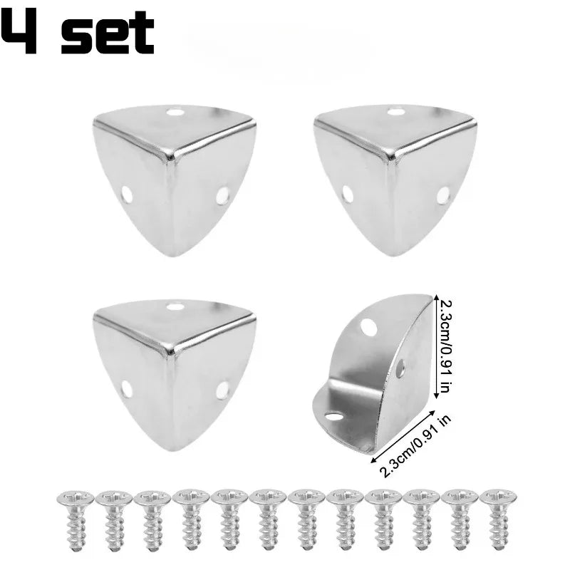 protège coin bronze lisse classique boites bijoux coffrets bois set unités