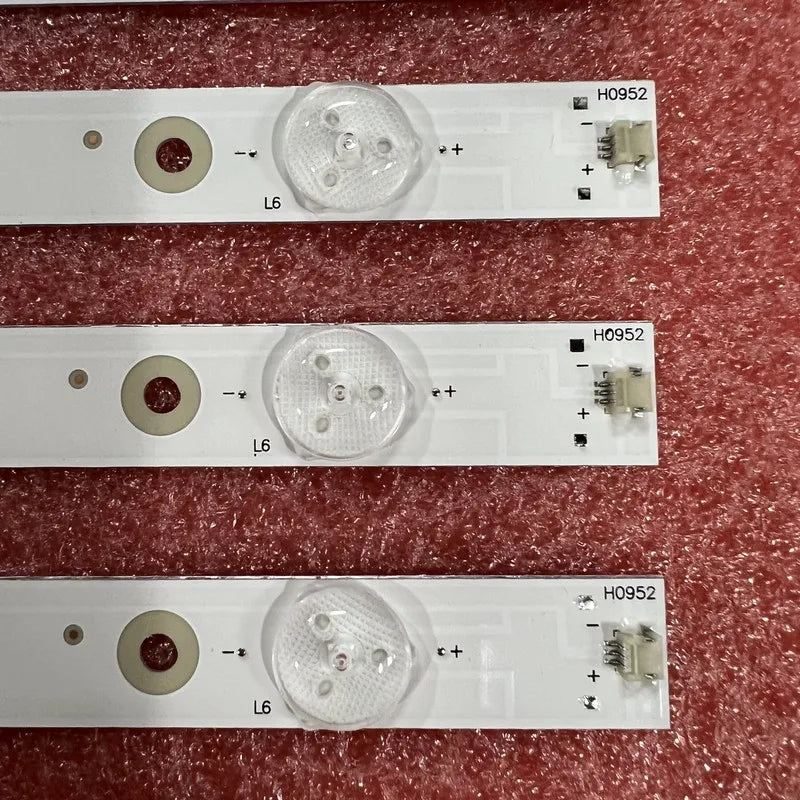 bandes led blanc imprimées symboles modernes connecteurs boutons commandes réutilisables aluminium