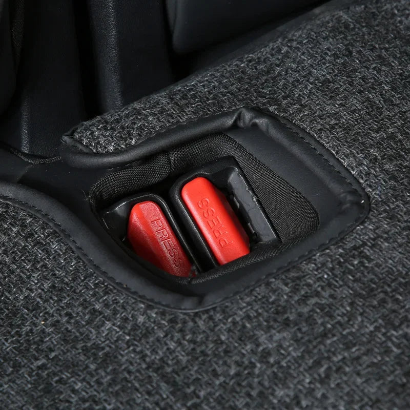 coussin siège tissu lin couvre revêtement arrière clips gris moderne protection voiture