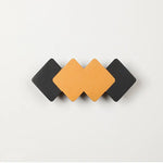 applique murale moderne noir orange géométrique led ip65 minimaliste