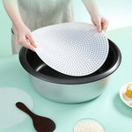 grille cuisson perforée moderne blanc réutilisable haute température 25cm 38cm