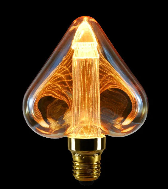 ampoules led décoratives vintage filaments dorés opaques 220v 249 lumens doré ambre echangement e27