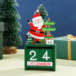Calendrier de l'Avent avec cubes de date mobiles