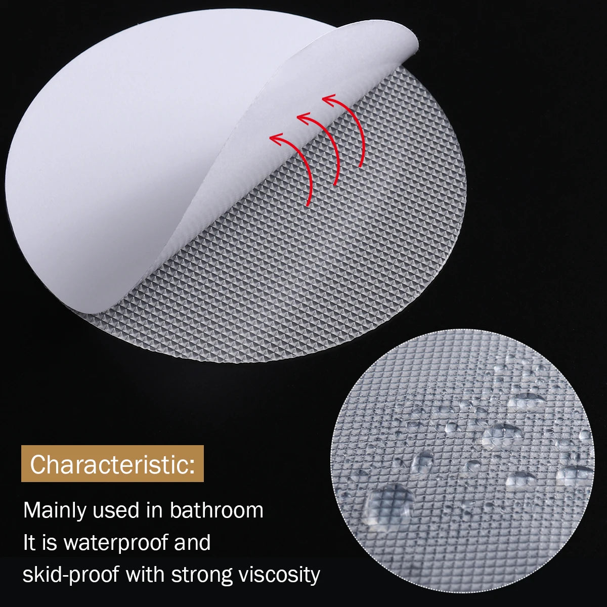 tapis bain anti dérapants adhésifs moderne blanc 20 pièces 10cm texture micro poreuse sécurité