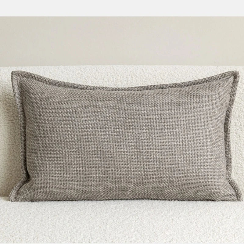 coussins décoratifs géométriques polyester 100% nordique contemporain beige gris clair 30x50cm