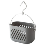 panier suspendu blanc perforations horizontales moderne crochet rangement salle bain cuisine chambre