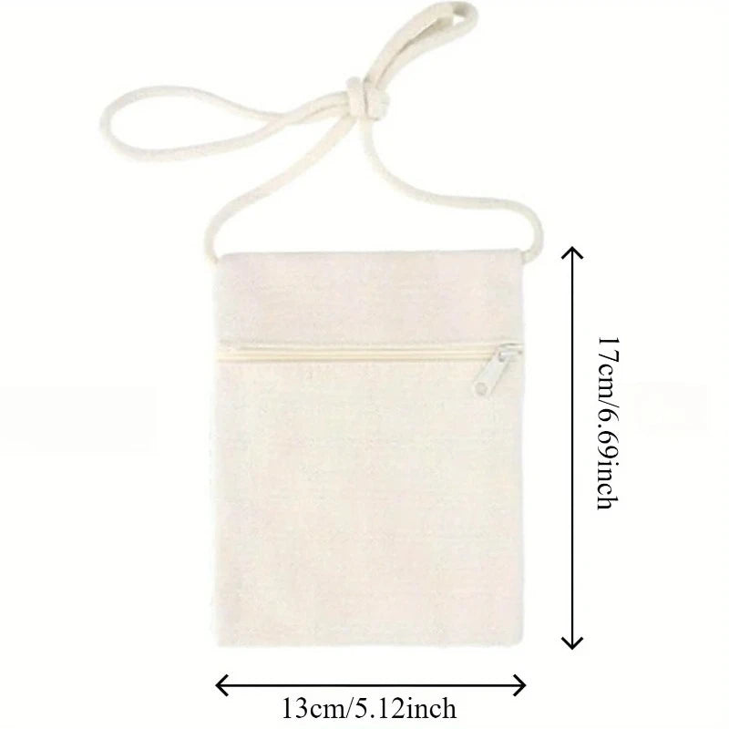 sac bandoulière toile imprimé floral beige crayons stylo réutilisable moderne 17x13cm
