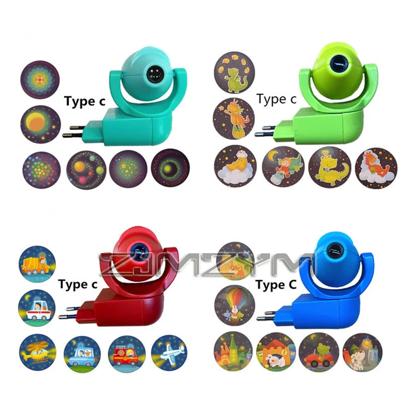 veilleuse led caméra web stickers modernes couleurs vives chambre