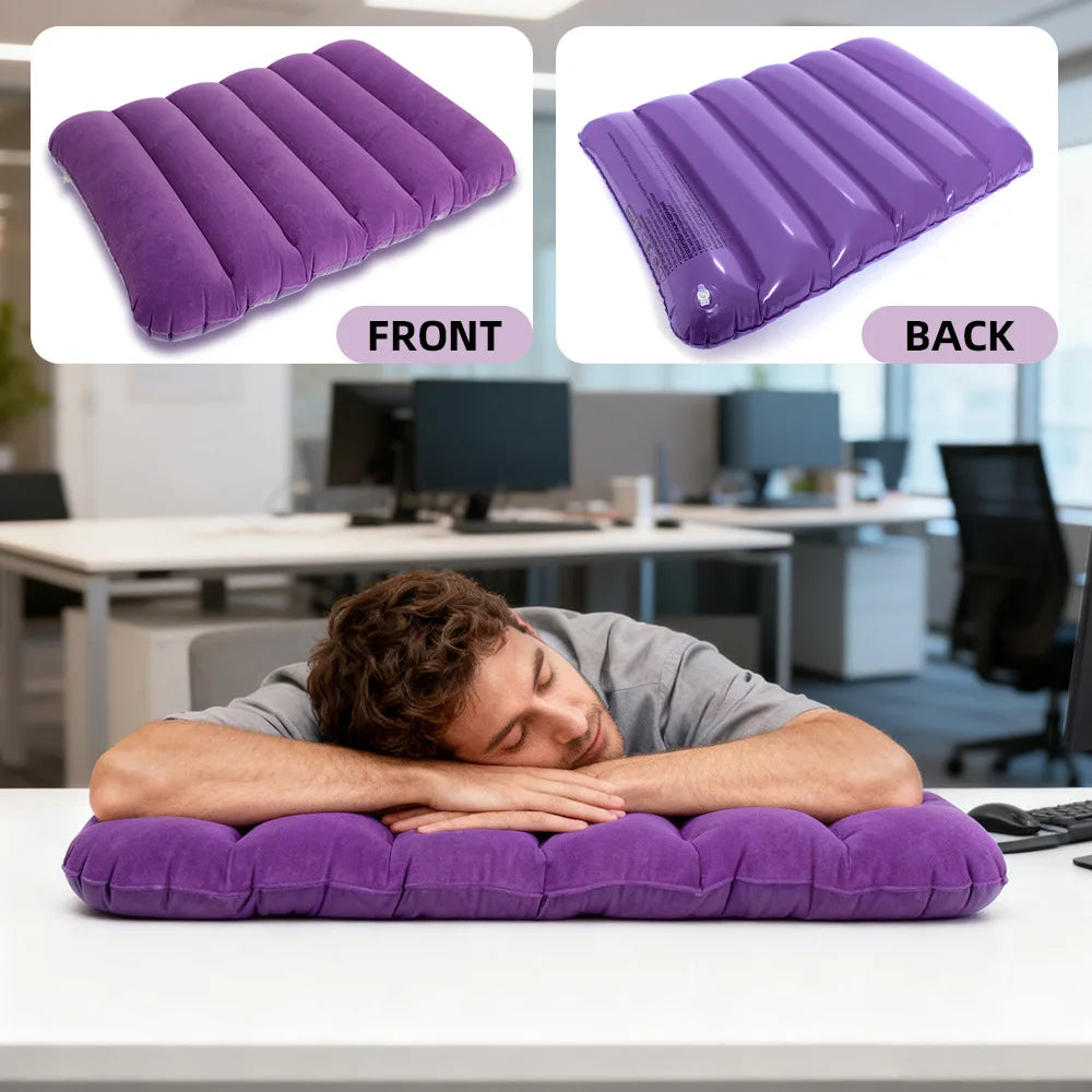 coussin gonflable velours violet confortable extérieur canapé jardin