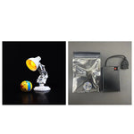 lampe led moderne kit bricolage blanc jaune base rotative sans blocs lego echangement fil