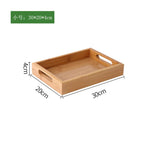 plateau bois moderne minimaliste poignées collations desserts thé naturel brunclair texturesnaturelles opaques