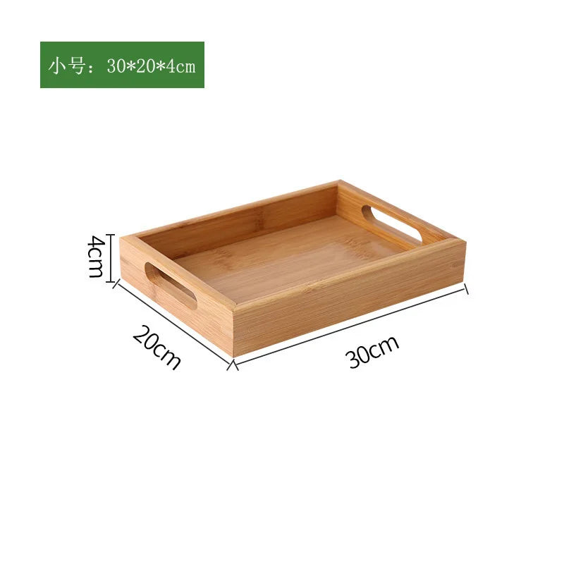 plateau bois moderne minimaliste poignées collations desserts thé naturel brunclair texturesnaturelles opaques