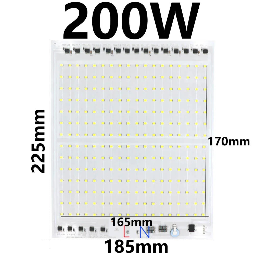 projecteur led diy 10w 20w 30w 50w 100w 150w 200w blanc froid ic intelligent