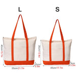 sac main toile beige uni casual bandoulière poches réutilisable grande capacité