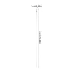 tige rideau blanc acrylique moderne 30cm drapery pull rod accessoire quincaillerie store