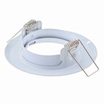 spots led gu10 blancs modernes métal clips intégrés salle manger adjustable 90mm
