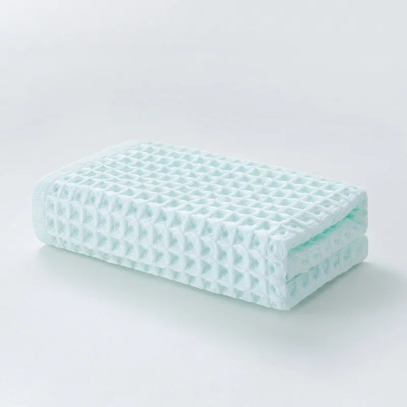 ensemble serviettes bain toilette coton nid abeille absorbantes séchage rapide moderne