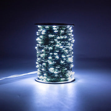 guirlande lumineuse led fil cuivre vert decoration exterieur jardin Noel halloween imperméable