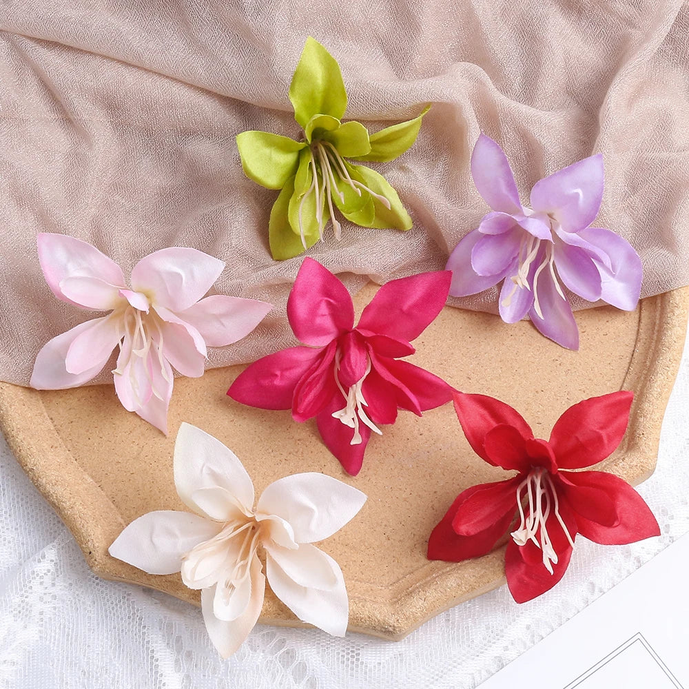 décoration intérieure mariage artificielle rose blanche moderne artisanale 10 pièces papier origami clips fixations