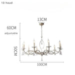 lustre pendentif nickel cristaux transparents classique baroque salon restaurant
