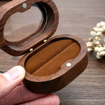 boîtes bijoux marron naturel classique anneaux rangement portable couple