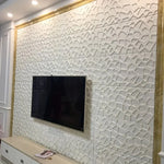 panneaux decoratifs murals blancs motif geometrique moderne adhésifs résistants humidité chambre enfants salon