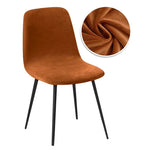 chaise moderne velours beige blanc violet rose marron orangeversible 22 48cm