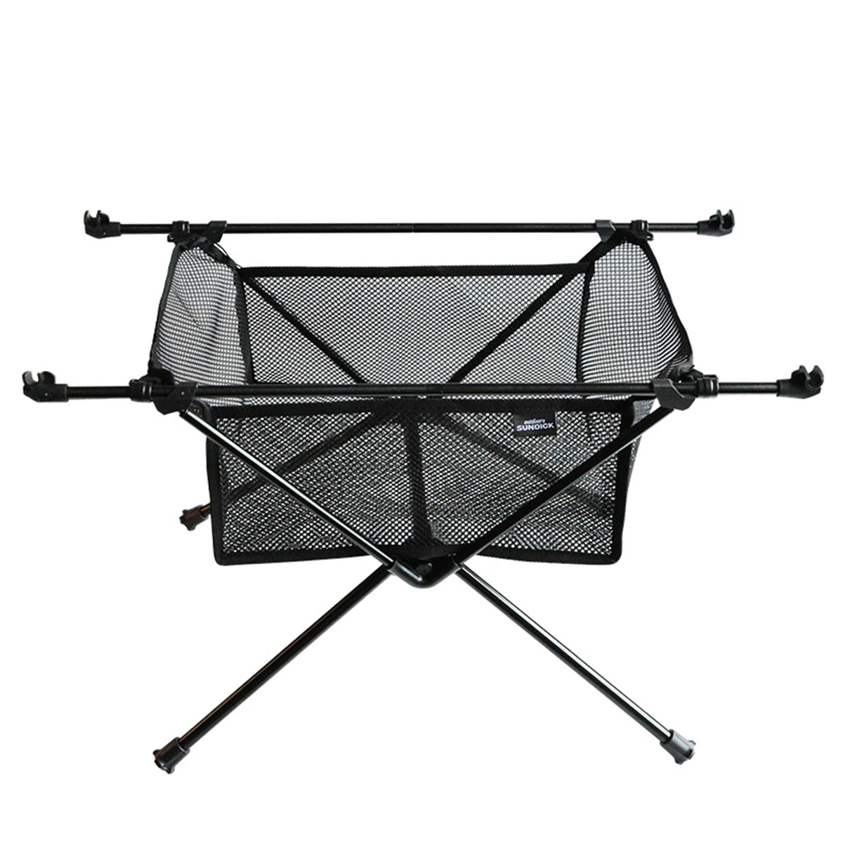 table pliante pliable clips maille noire moderne camping outdoor utilitaire sortie plein air robuste