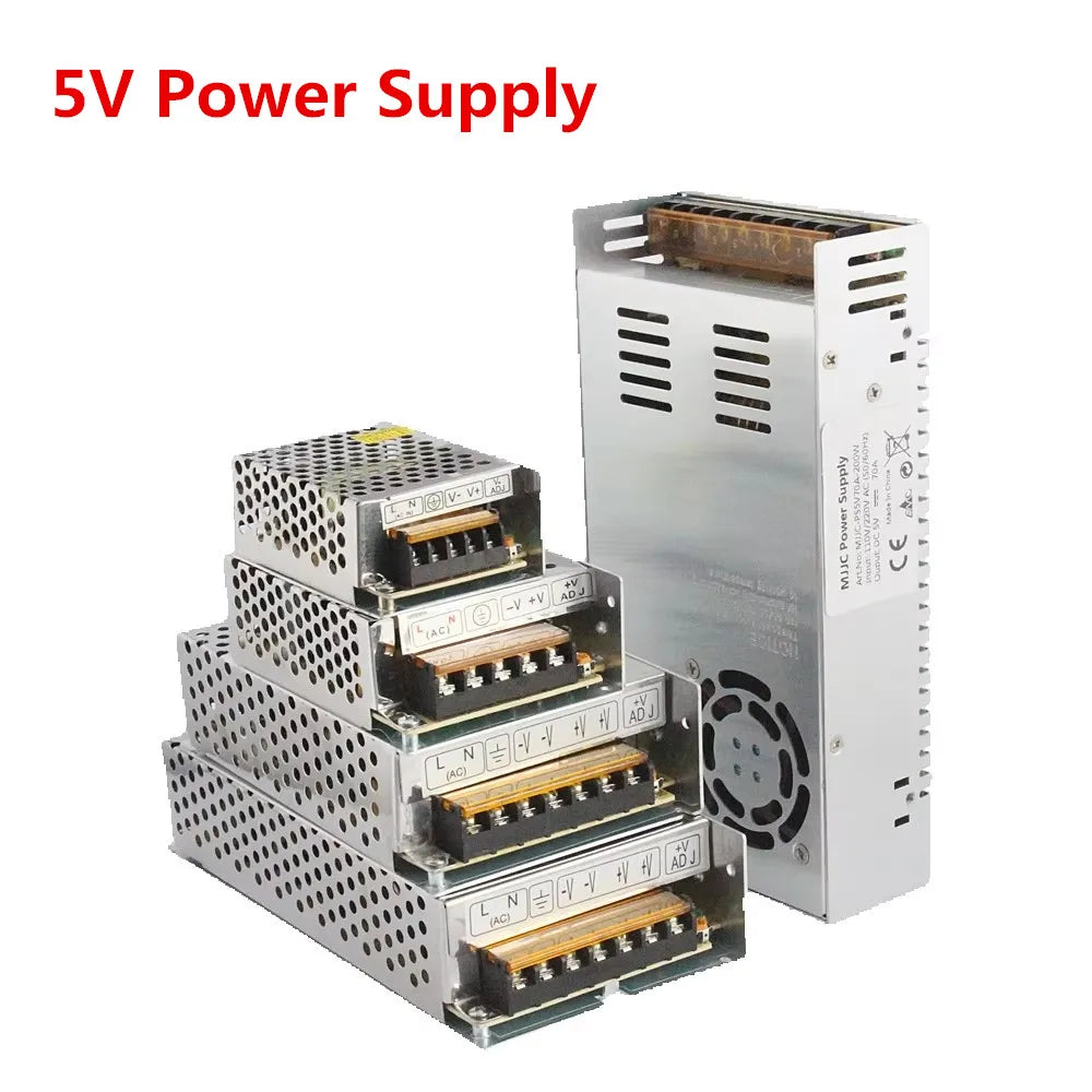 alimentation électrique 5v 10a 20a 30a 40a 50w 100w 150w 200w 300w 350w perforée