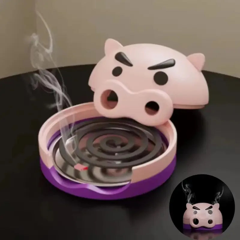 diffuseur parfum bougie spirale cochon rose violet cartoon moderne chambre salon erotique deco