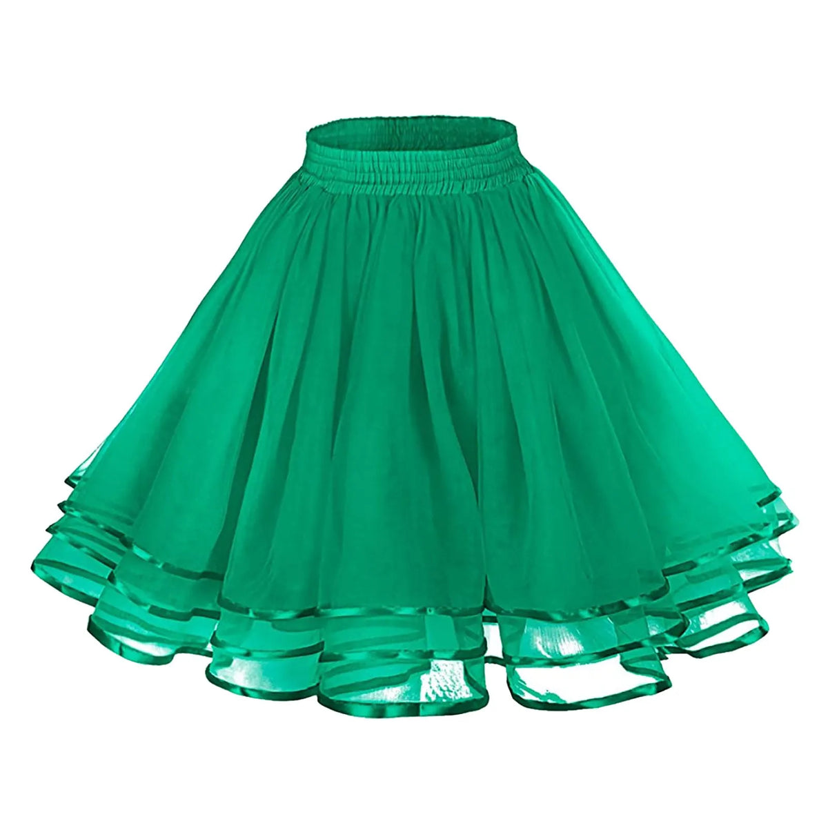 jupe tutu femme tulle transparente vintage noir vert rouge violet bleu marine polyester extensible