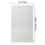 papier peint autocollant brique blanc moderne résistant humidité cuisine chambre aînés