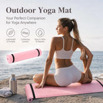 tapis yoga violet rose bleu sangles antidérapant contemporain minimaliste fitness yoga pilates