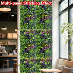 panneau mural végétal moderne feuilles diverses dense accrochable intérieur décoration verte naturelle clips zip