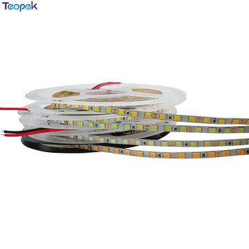 ruban led blanc jaune carrés lumineux moderne adhésif connecteurs électriques 120led/m 12v 50000h